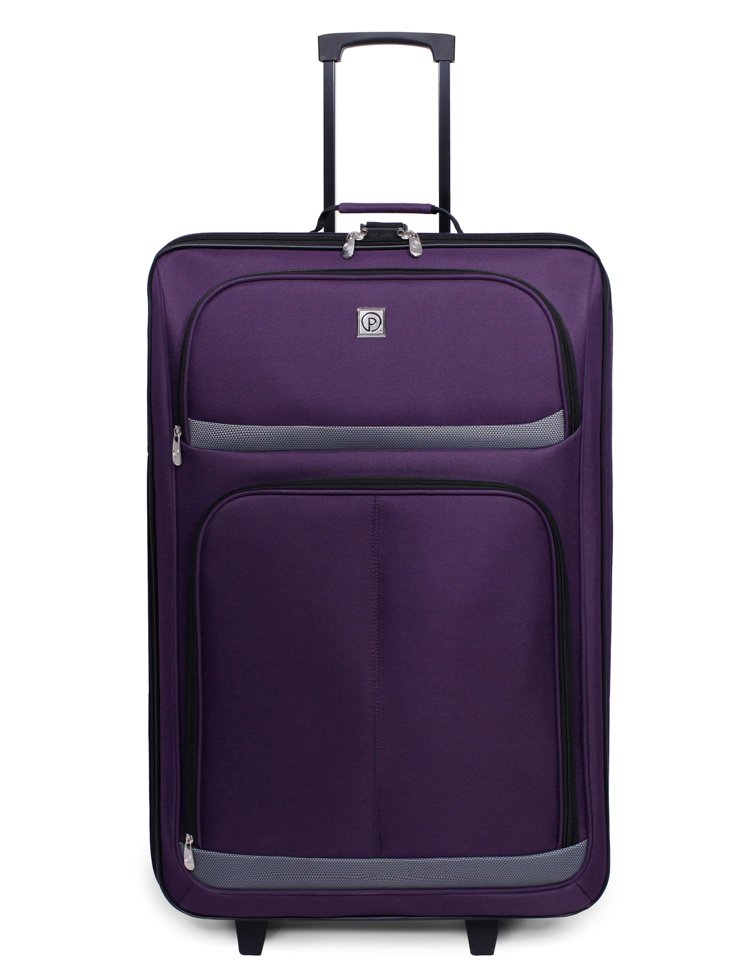 5 Piece Luggage Set, Includes Check and Carry-on Size, Purple