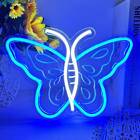 Butterfly Neon Sign for Room Wall Decoration