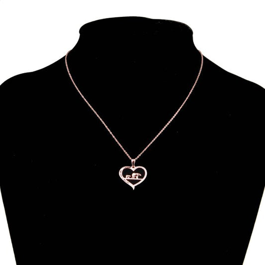 Mama Bear Necklace Perfect Gift for Wife/Mom Mother's Day Gift-Rose Gold 1