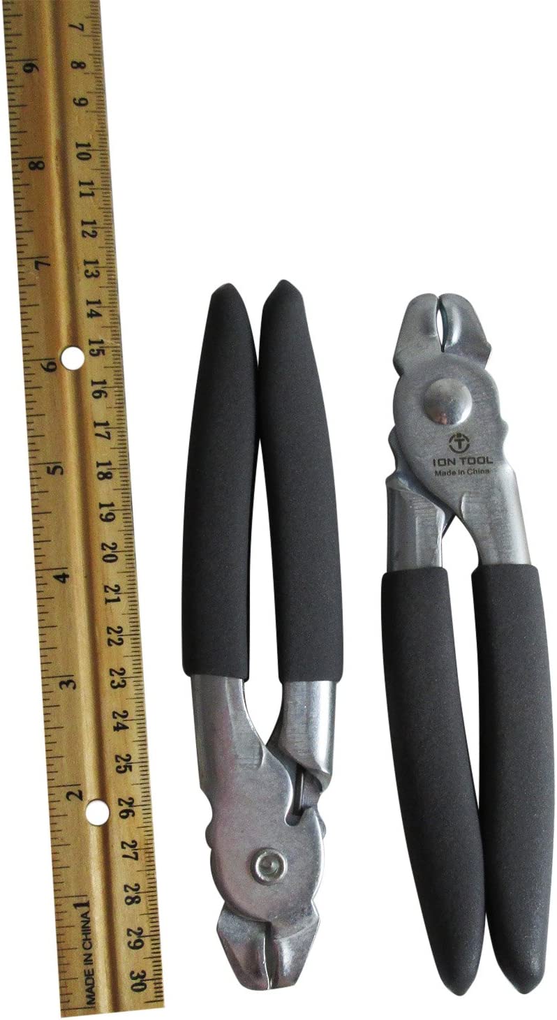 Hog Ring Pliers & 150 Galvanized Hog Rings, Professional Upholstery Installation Kit