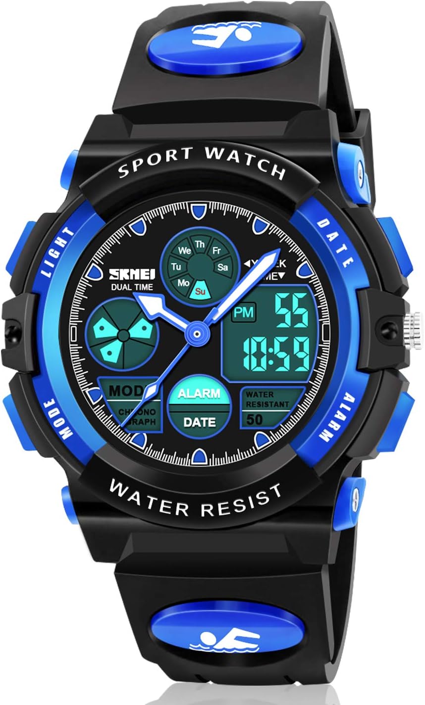 LED Multi Function Waterproof Watch for Kids - Kids Gifts