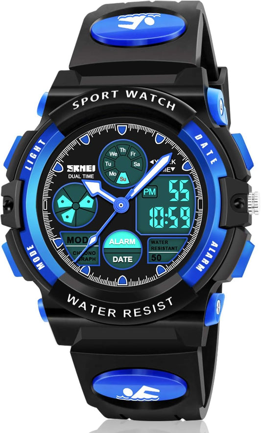 LED Multi Function Waterproof Watch for Kids - Kids Gifts