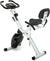 Workout Bike For Home - 2 In 1 Recumbent Exercise Bike and Upright Indoor Cycling Bike Positions, 10 Level Magnetic Resistance Exercise Bike, Foldable Stationary Bike Machine, Fitness Bike