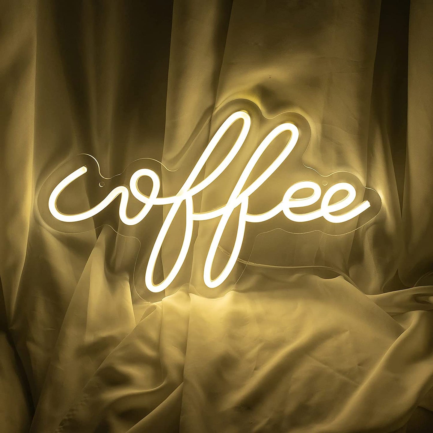 Coffee Neon Signs Led Neon Light Warm White for Home Decoration