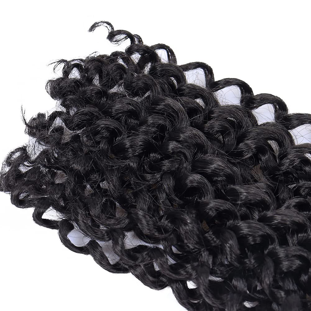 Passion Twist Hair, Water Wave Passion Twists for Butterfly Crochet Hair 18inch Long Bohemian Hair Extensions Natural Black 18 Inch (Pack of 6)