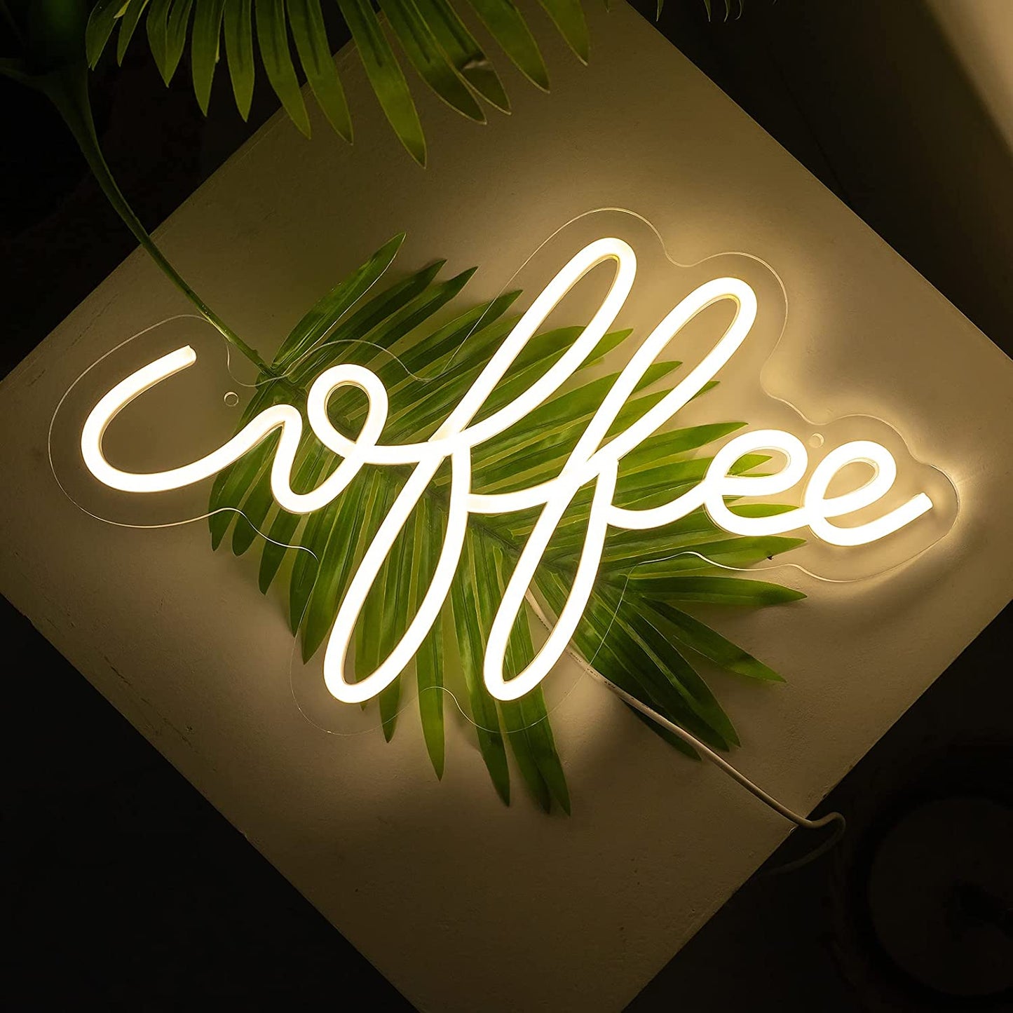 Coffee Neon Signs Led Neon Light Warm White for Home Decoration