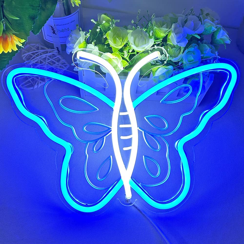 Butterfly Neon Sign for Room Wall Decoration