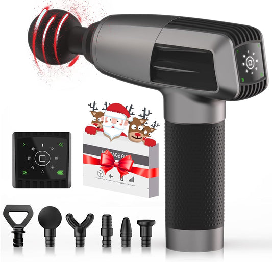 Christmas Gifts for Women/Men Massage Gun Deep Tissue,Mens Gifts for Christmas,Womens Christmas Gifts,Gifts for Women/Her,Birthday Gifts for Women,Valentines Day Gifts for Him/Her(Gray)