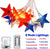 4th of July Decorations Memorial Day Red White and Blue Lights Battery Operated String Lights 19FT 40 LED