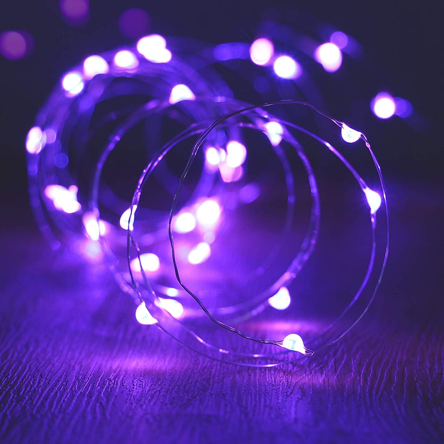 Waterproof LED String Lights, Fairy String Lights Starry String Lights for Indoor& Outdoor DIY Decoration Home Parties Christmas Holiday (10FT/3Meters, Purple)