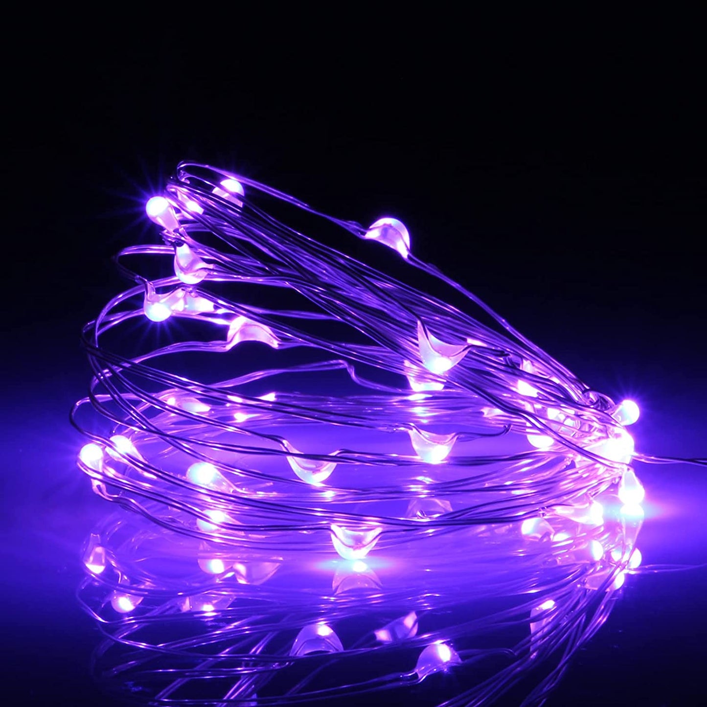 Waterproof LED String Lights, Fairy String Lights Starry String Lights for Indoor& Outdoor DIY Decoration Home Parties Christmas Holiday (10FT/3Meters, Purple)