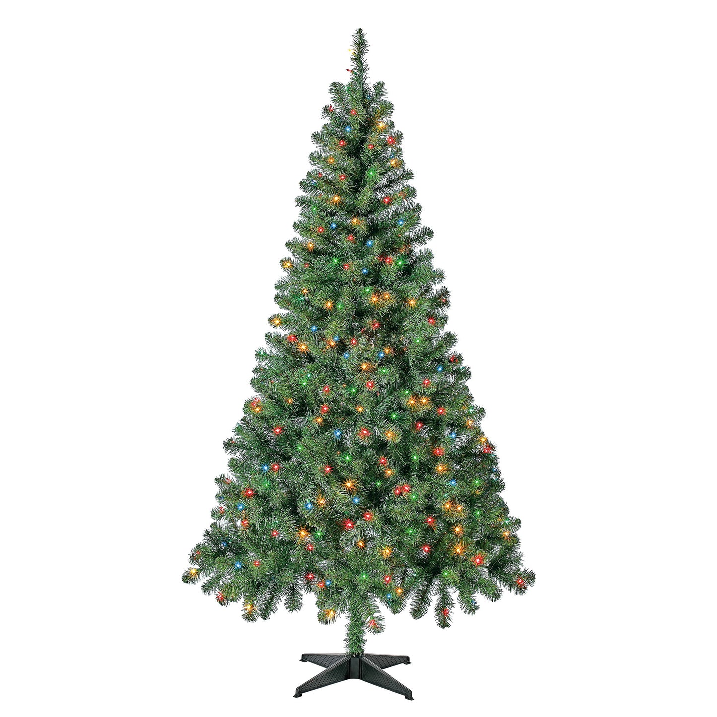 Christmas Time Prelit 300 Incandescent Lights, Madison Pine Artificial Christmas Tree, 6.5'