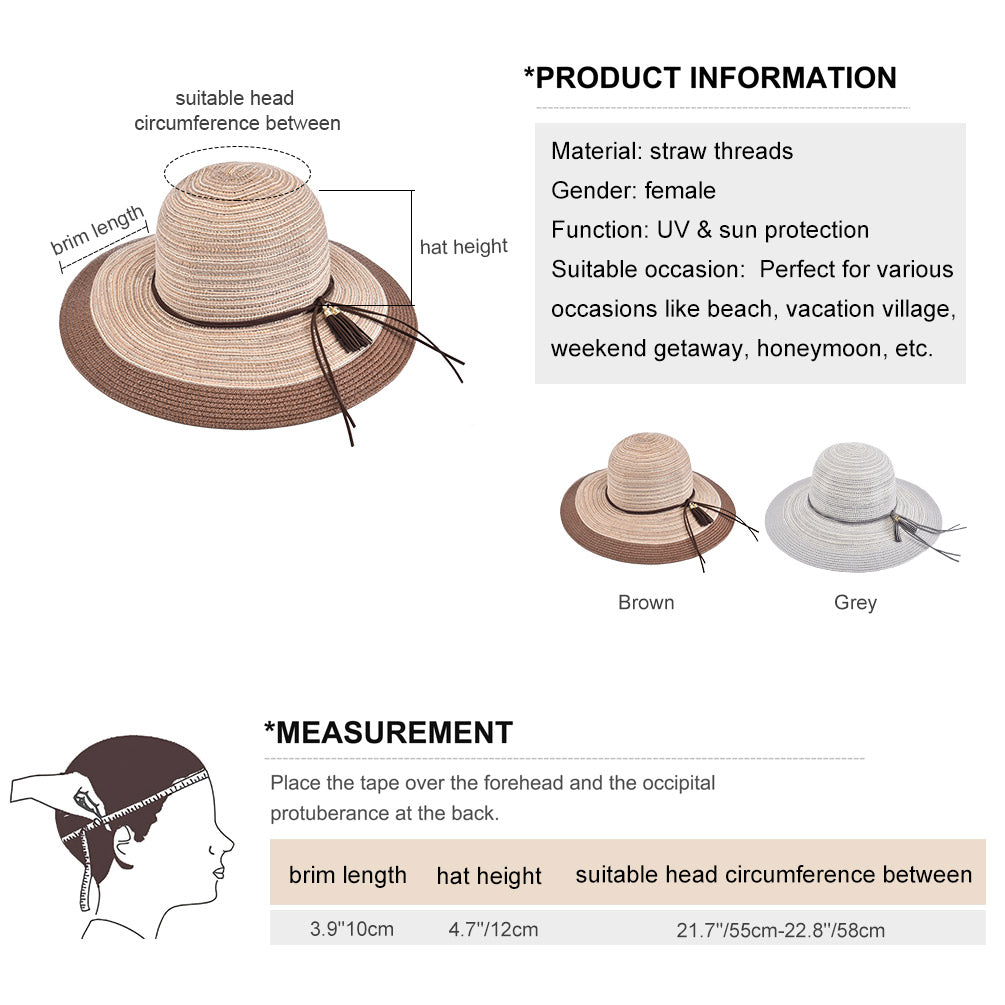 Beach Sun Hats Straw Hats for Women