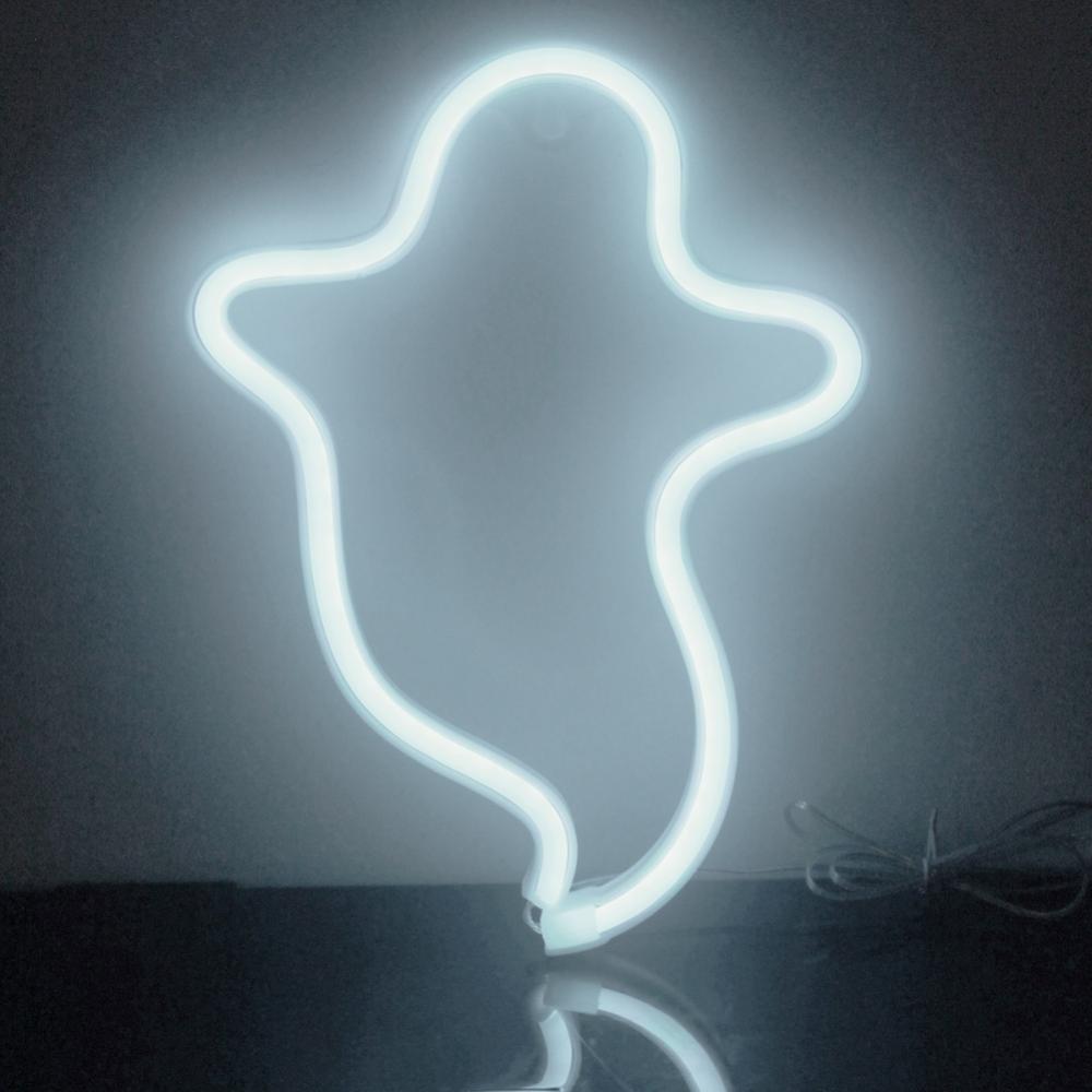 Ghost Neon Light Wall Decor