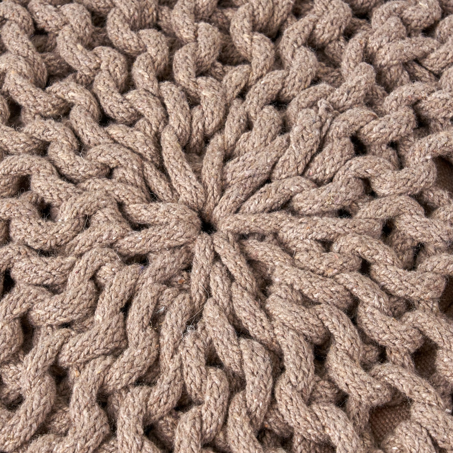 Indoor Bohemian Handcrafted Modern Cotton Ottoman Pouf