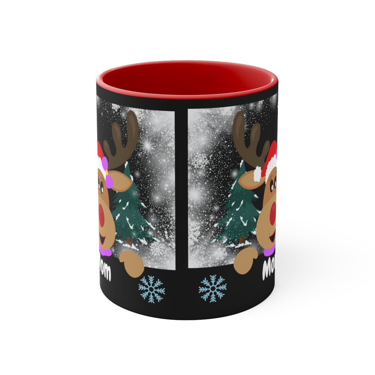 Merry Christmas Momma "Deerest" Accent Coffee Mug 11oz