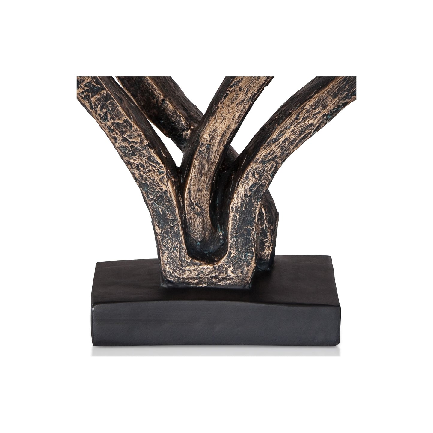 Interlocking Hearts 11 3/4" High Bronze Finish Sculpture