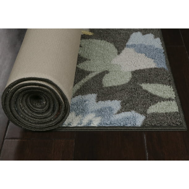 Oversized Floral Gray Multi Runner Rug, 2'x6' - Walmart.com