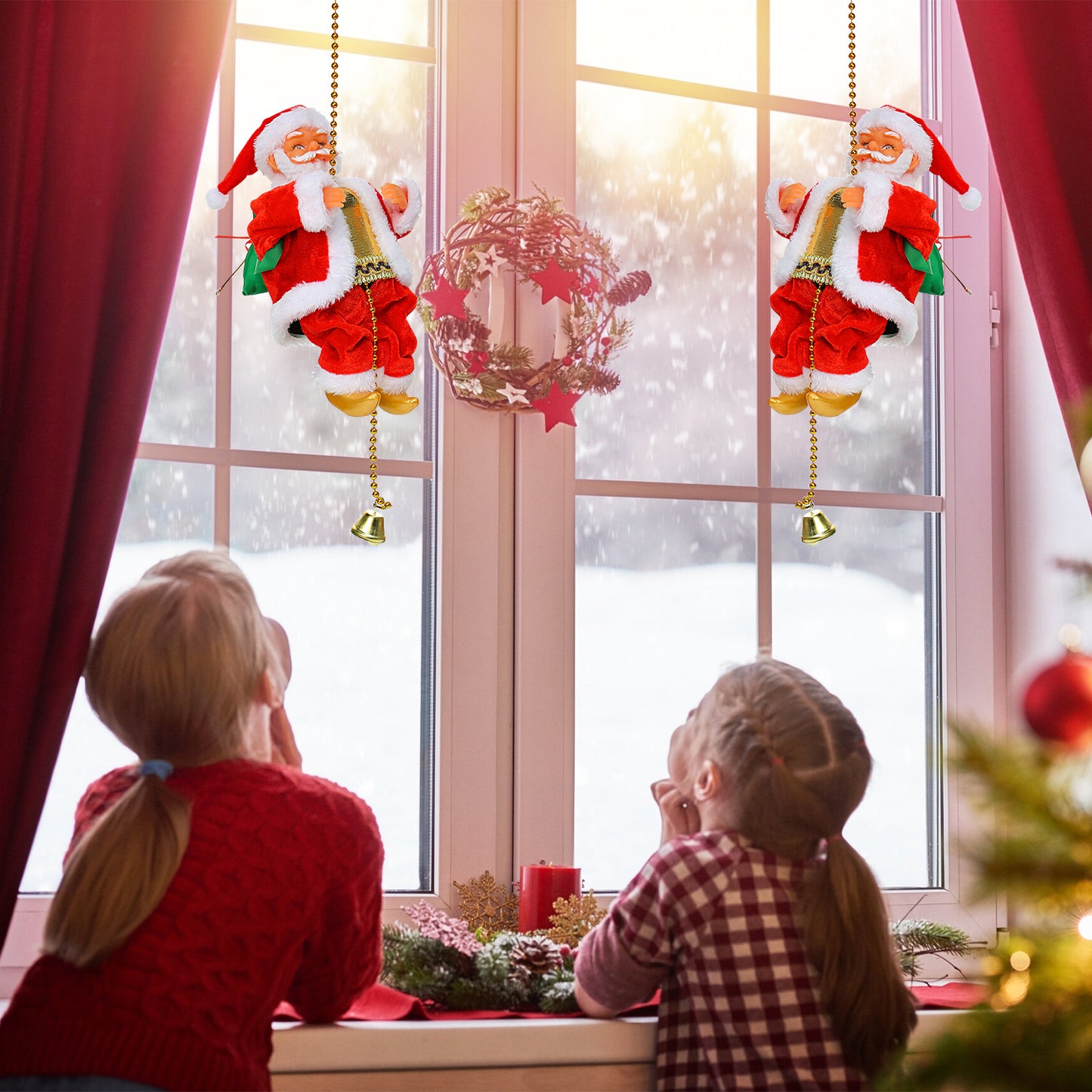 Climbing Santa Claus Decoration