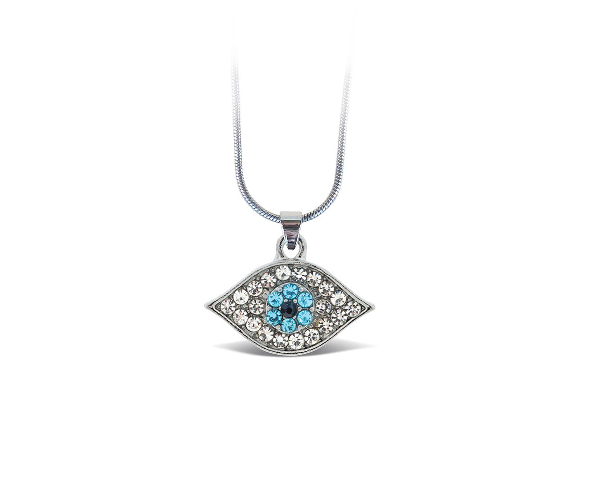 Sparkling Crystal Pendant Necklace for Women – Evil Eye