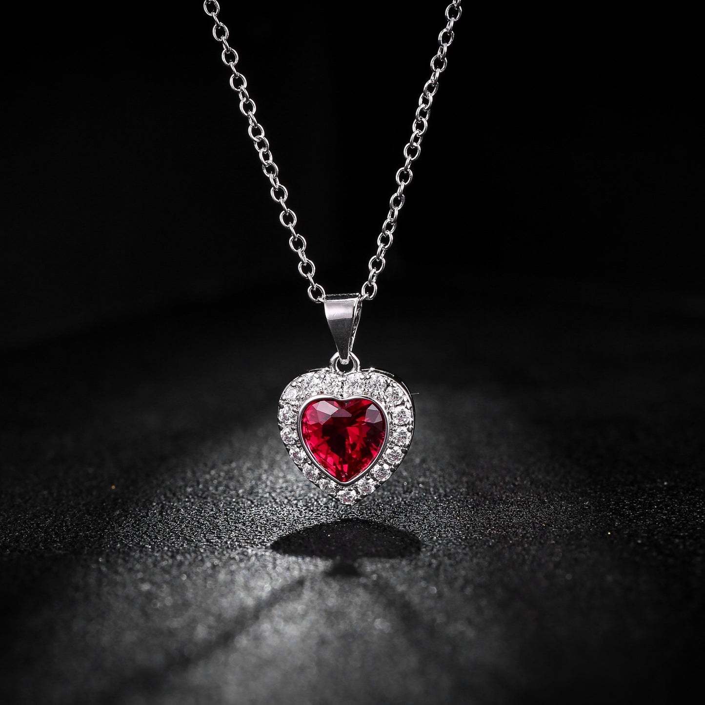 3 Carat Heart Necklace for Women