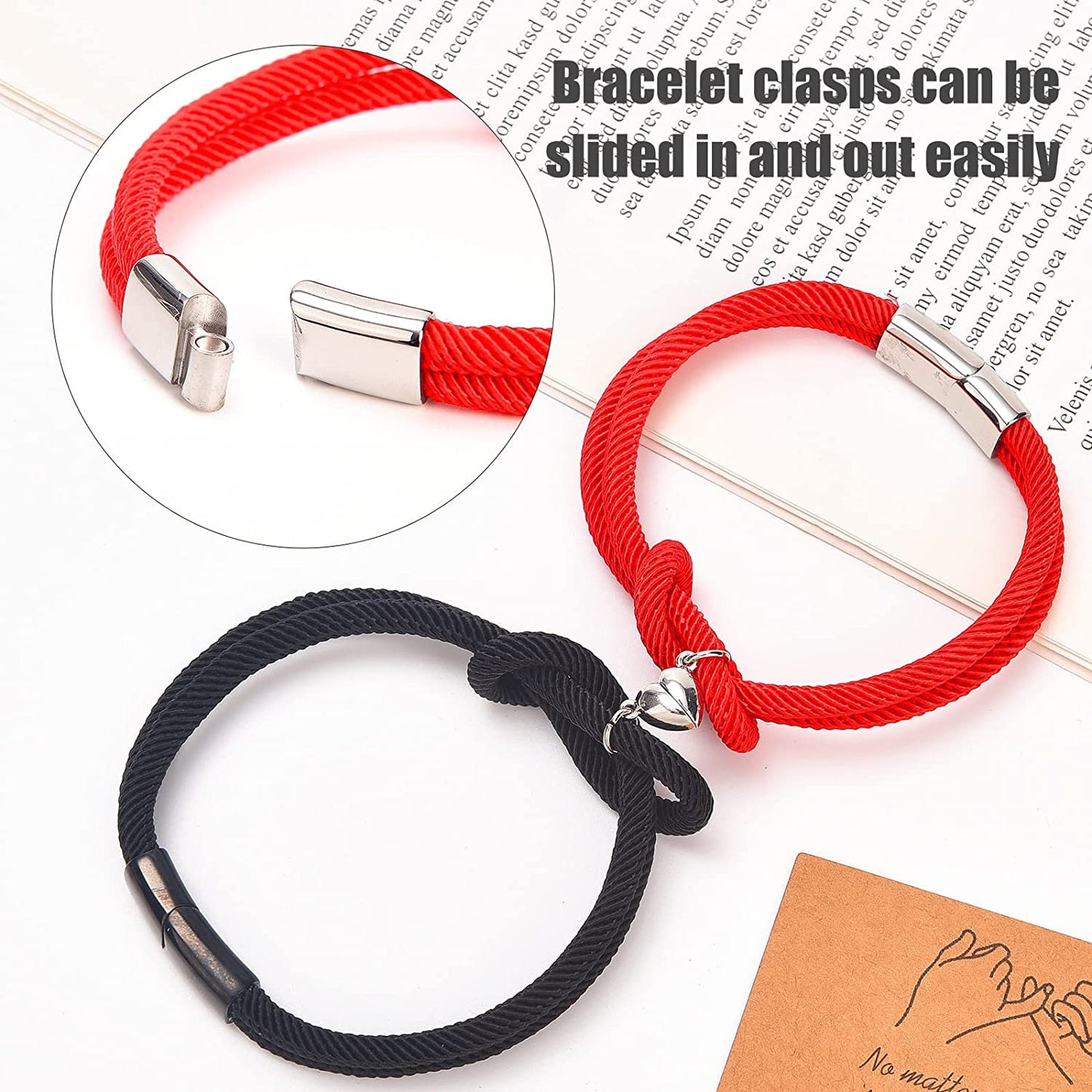 Magnetic couple Bracelets for Women and Men Valentine's Day Gifts