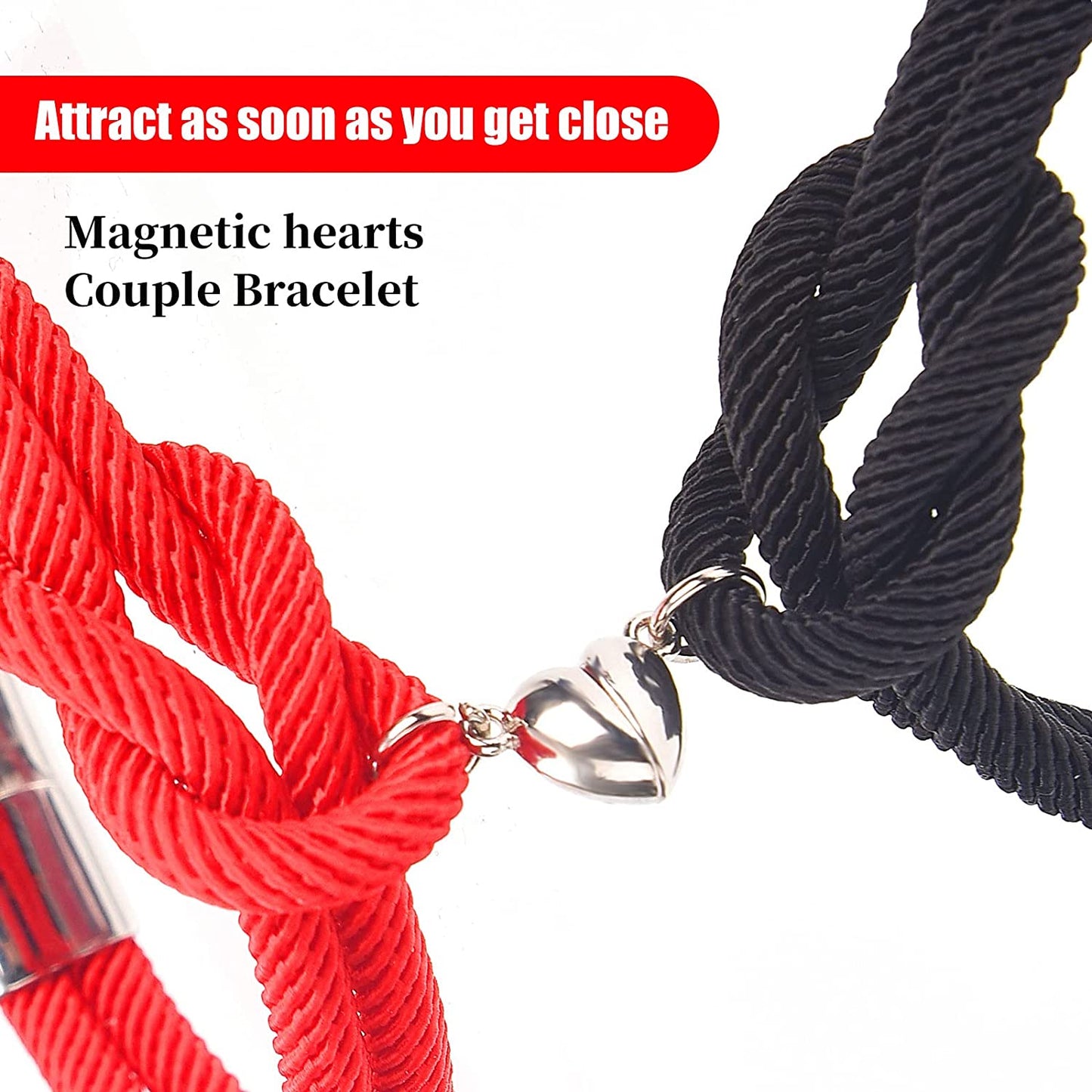 Magnetic couple Bracelets for Women and Men Valentine's Day Gifts