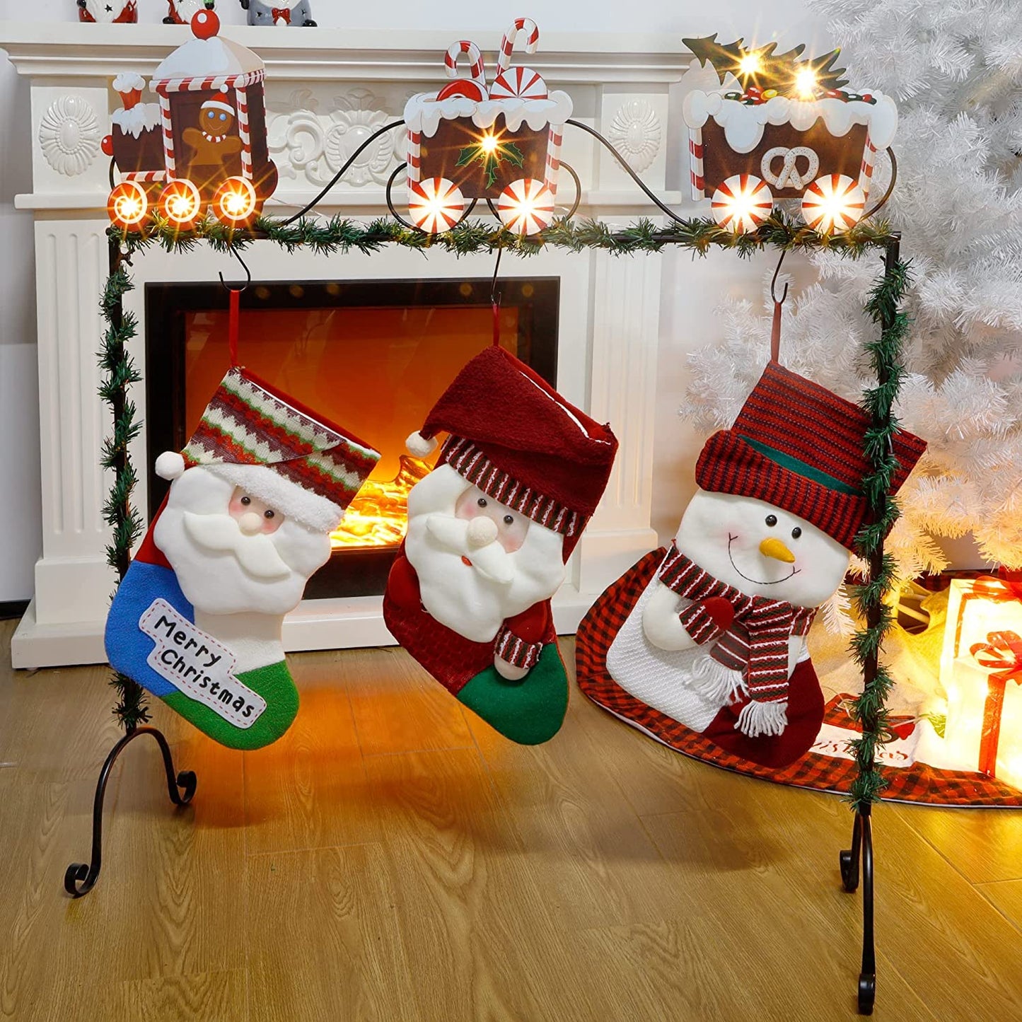 Christmas Stocking Holder Stand Hangers Decoration