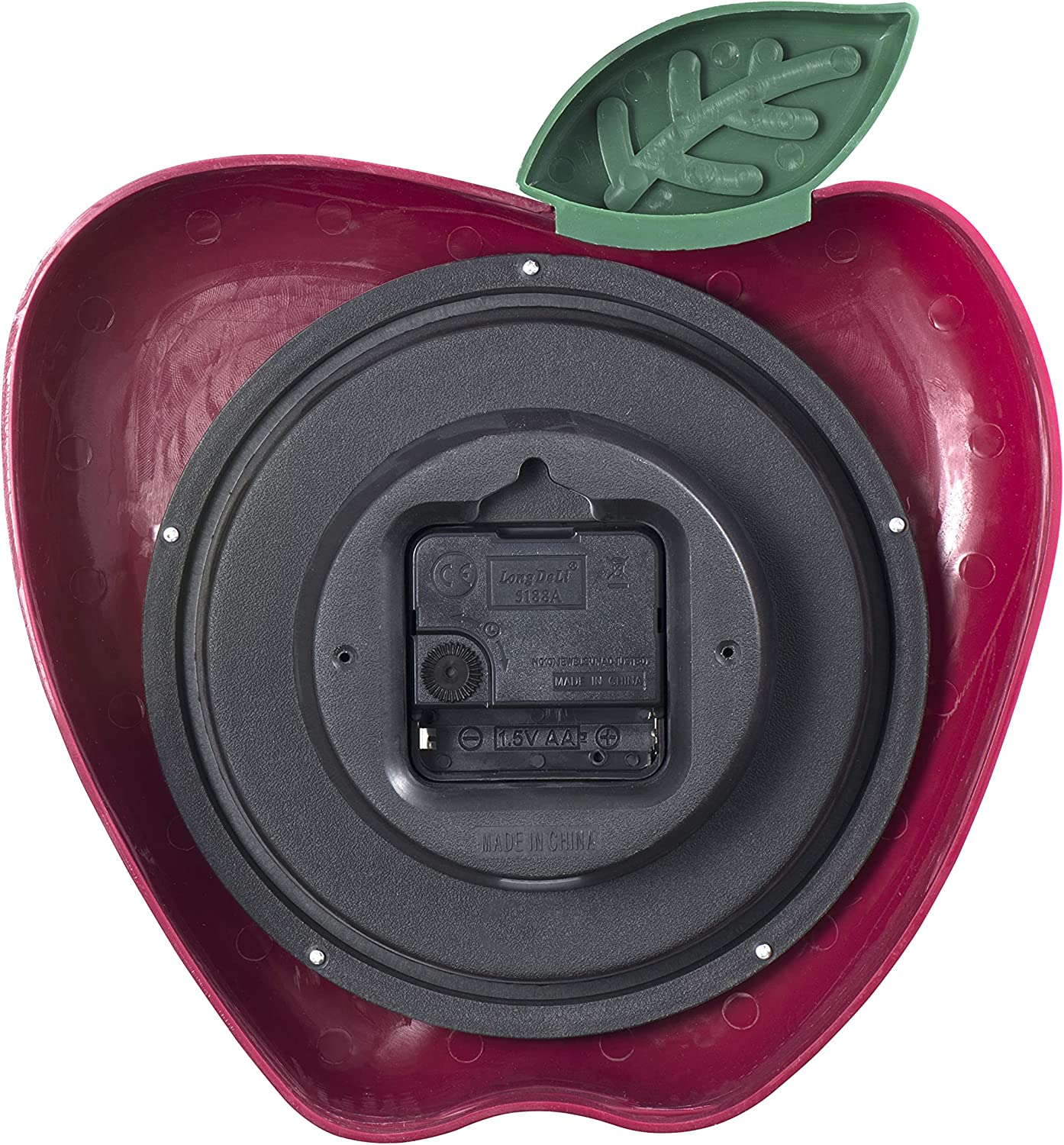 10" 3-Dimensional Apple Wall Clock