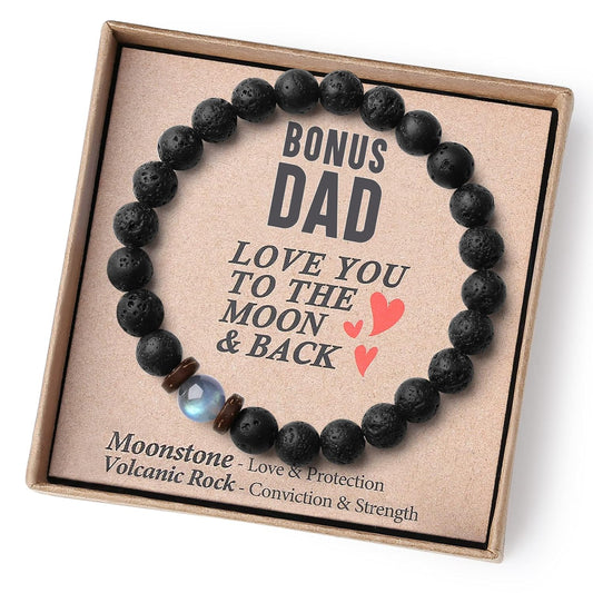 Bonus man Gifts Step Dad Men Beaded Bracelets