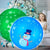 2 Pcs 40 Inch Giant Light up PVC Inflatable Christmas Ball Decorated Ball Large Christmas Balls Outdoor with Rechargeable LED Light Remote for Xmas Holiday Yard Pool Decor(Snowmen)