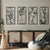 4 Pcs Metal Minimalist Abstract Woman Wall Art Line Drawing for Home Decoration(Black)