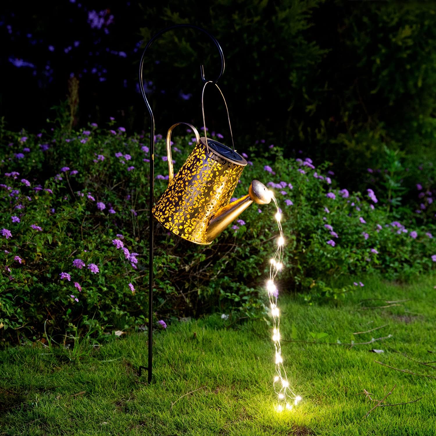 Solar Lights Outdoor Garden Decor, Large Hanging Lantern Waterproof