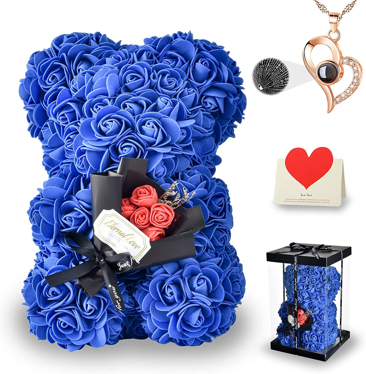 ME & YOU Love Gifts I Love You Heart Teddy with I Love You Card and Rose  for Girlfriend, Wife on Valentine's Day : Amazon.in: Home & Kitchen
