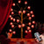 17 Inch Valentines Day Decor Lighted Tree, Tree Lights with 28 LED Heart Lights