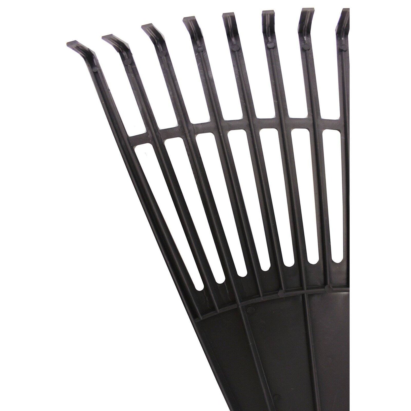 Leaf Rake 22.5" Resin Head 48" Hardwood Handle, Black