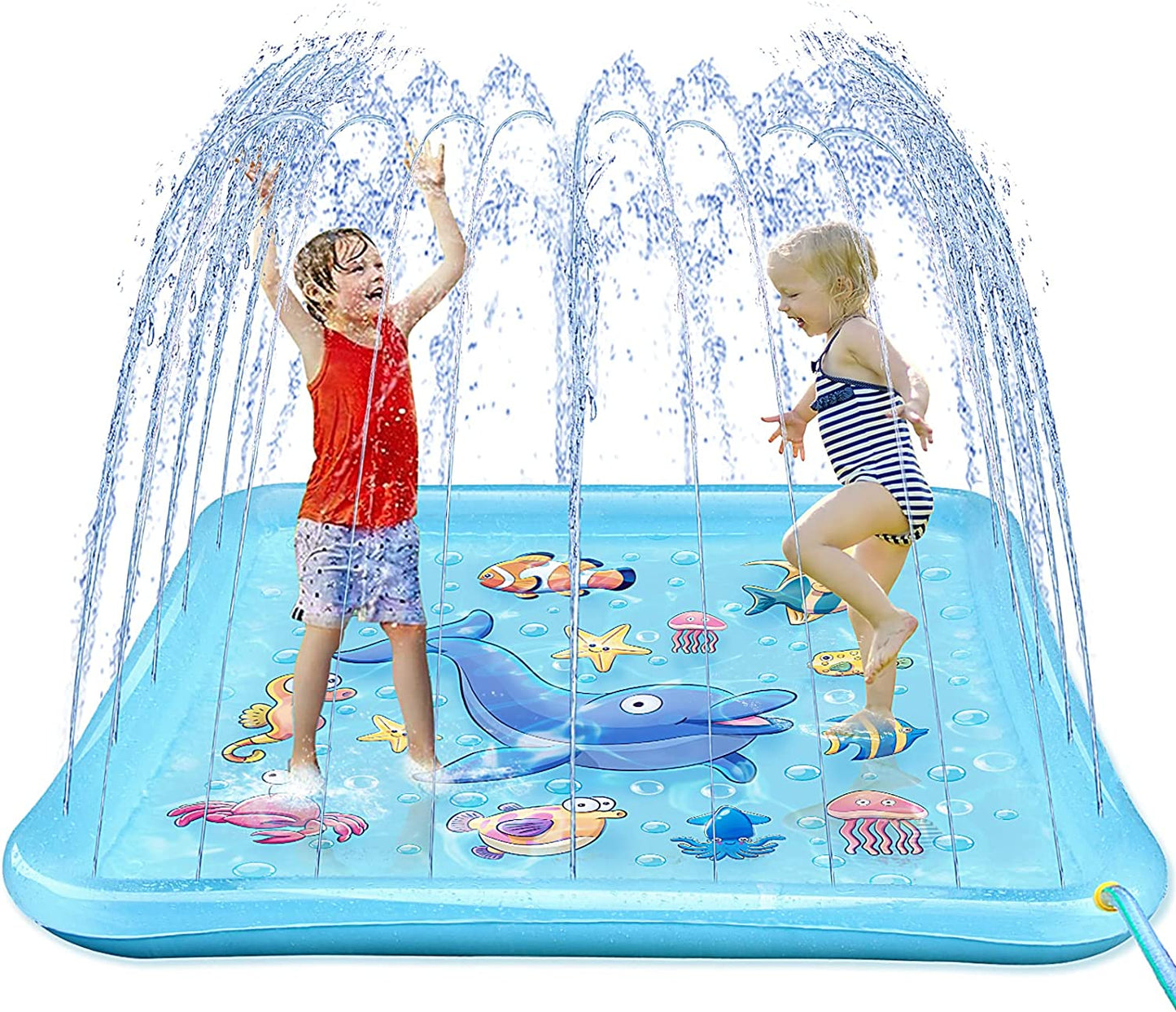 Splash Pad for Toddlers, Outdoor Sprinkler for Kids, 67" Summer Water Toys Inflatable