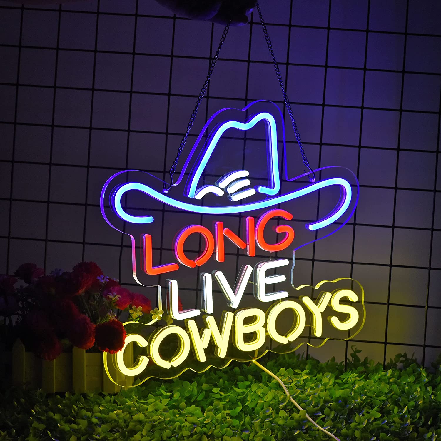 Long Live Cowboy Neon Sign for Wall Decoration