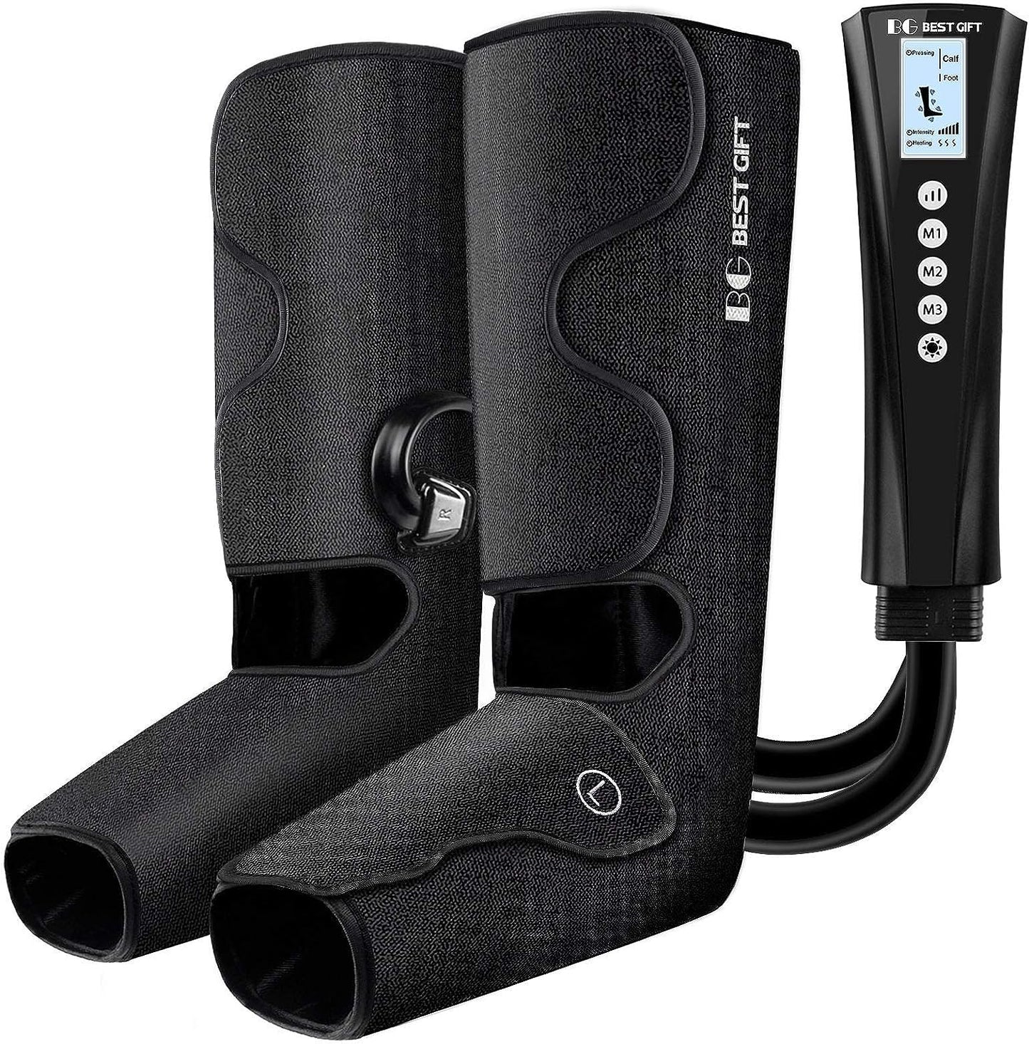 Foot and Leg Massager with Heat, Best Gifts for Mom, Dad, Women, Men and Elder, Foot and Leg Air Compression Massager for Muscle Fatigue