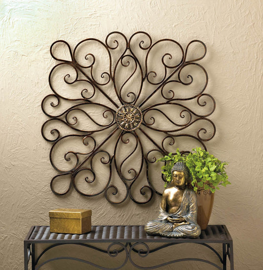 IRON SCROLLWORK WALL DECOR