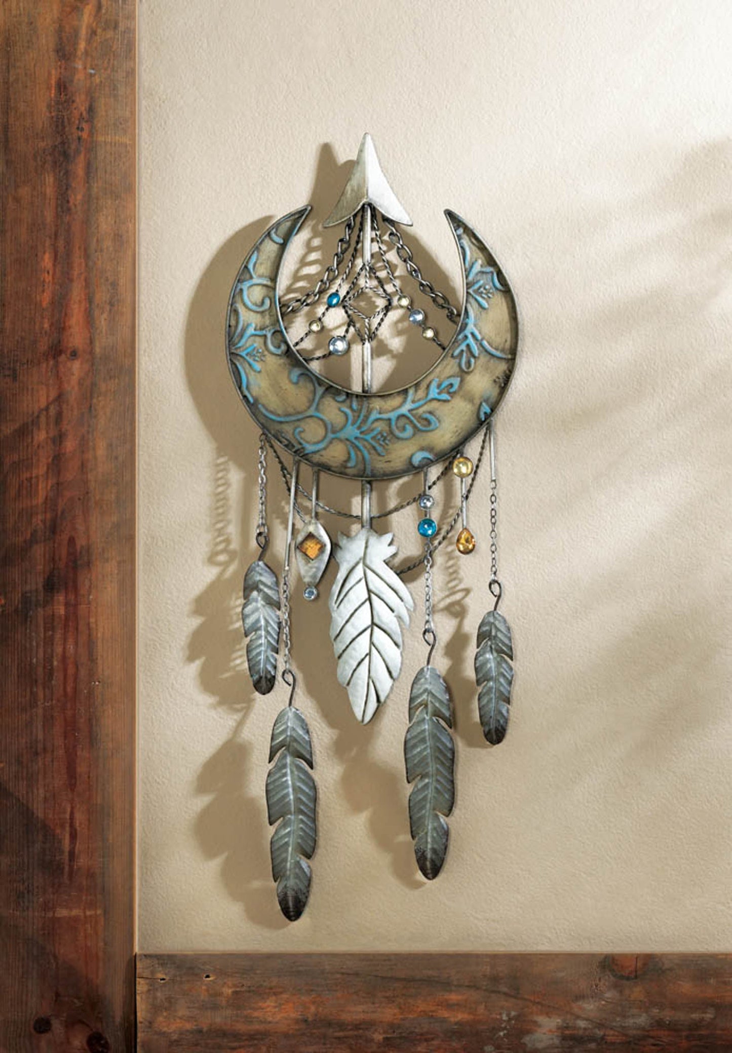 CRESCENT MOON DREAMCATCHER WALL DECOR