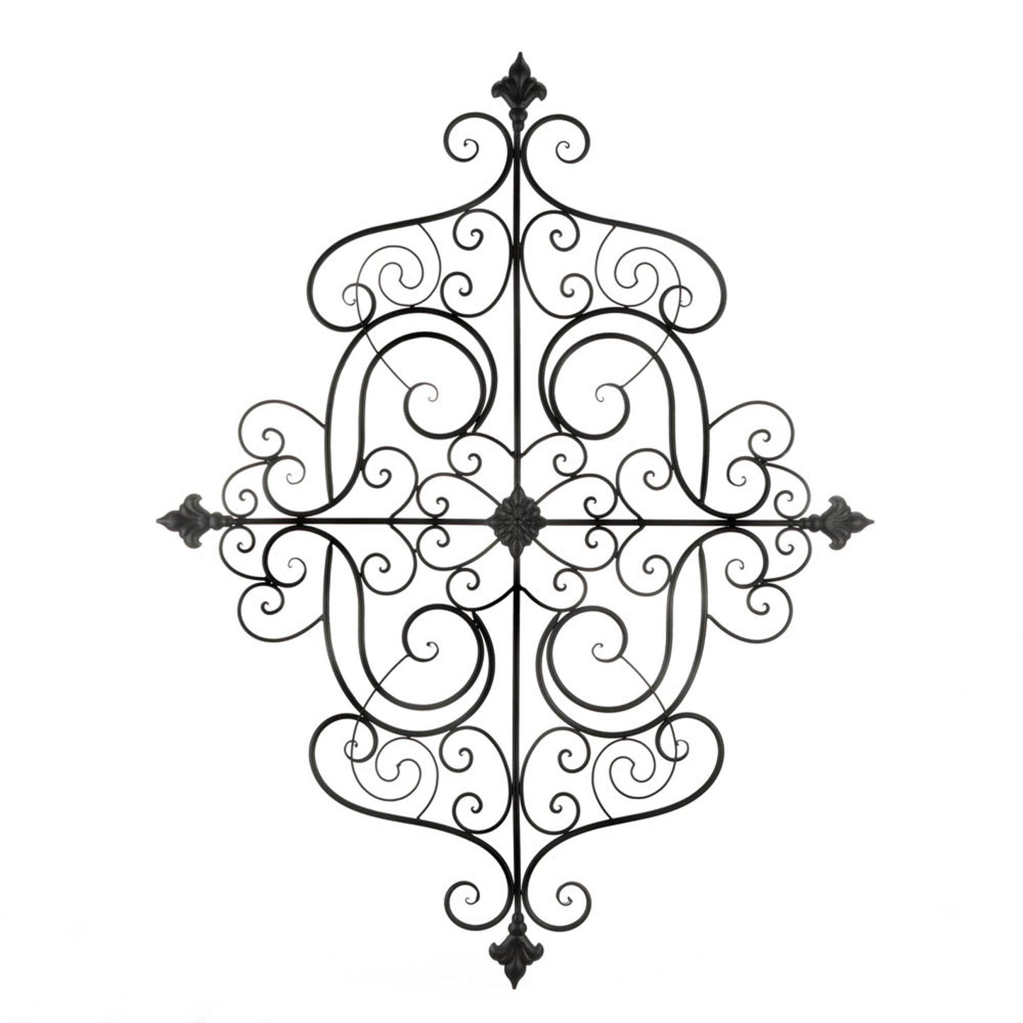 FLEUR-DE-LIS ARROWS SCROLLWORK WALL PLAQUE