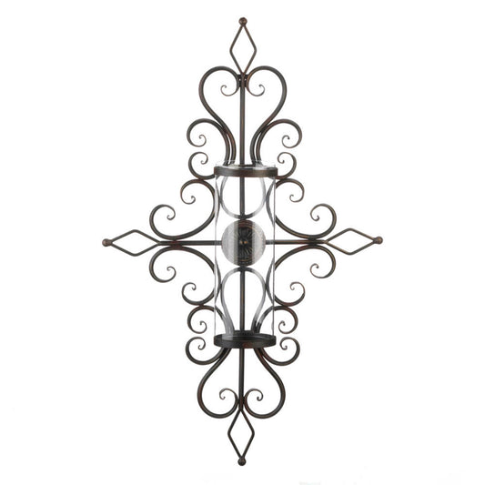 FLOURISHED CANDLE WALL SCONCE