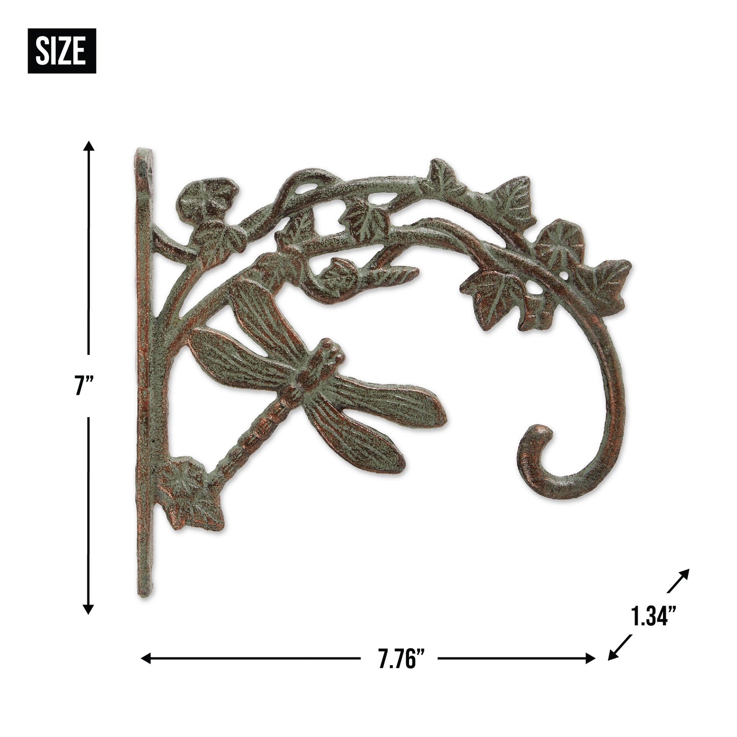 Dragonfly Cast Iron Planter Bracket