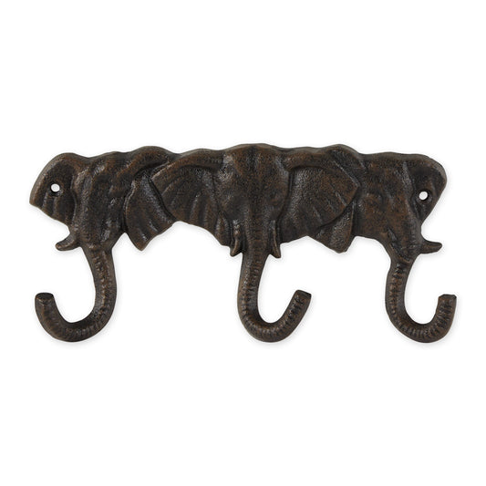 Triple Elephant Wall Hook