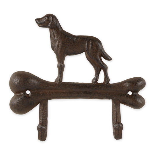 Dog With Bone Wall Hook