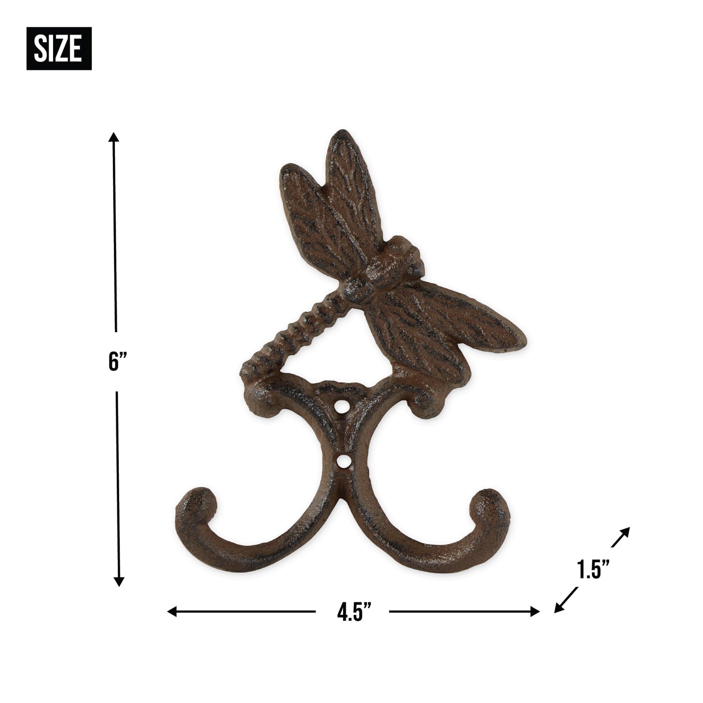 Dragonfly Wall Hook Set of 2