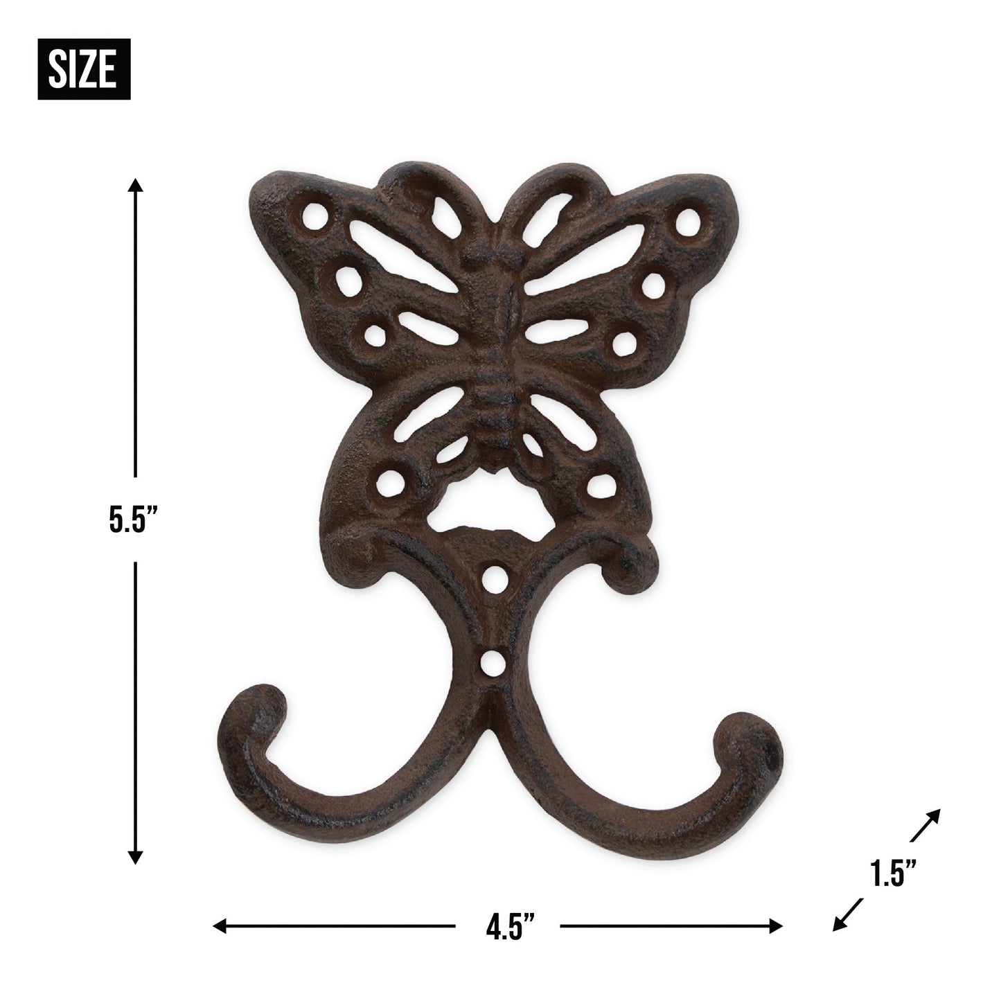 Buttefly Wall Hook Set of 2