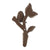 Bird With Leaves Wall Hook Set of 2