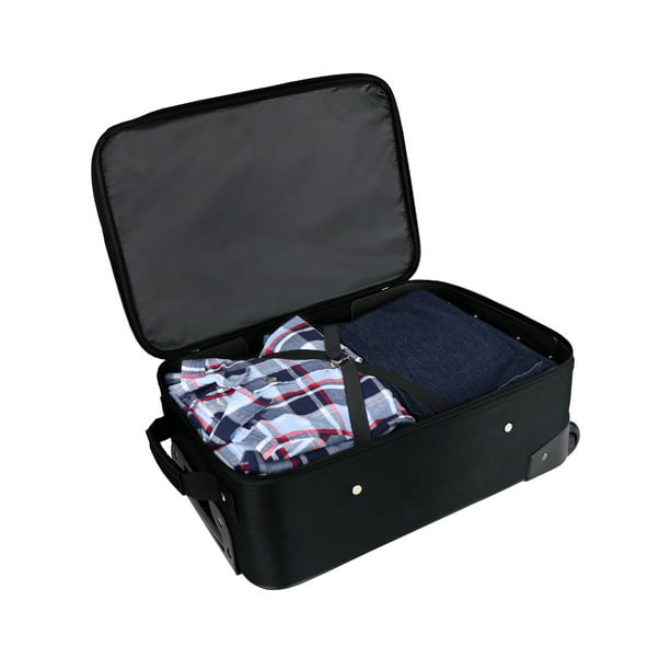 Pilot Case 18" Softside Carry-on Luggage, Black